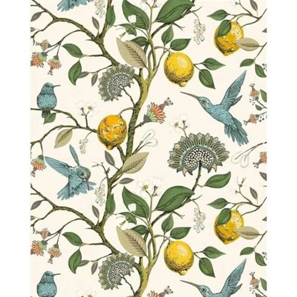 Meihodan Blue Bird Self Adhesive Wallpaper:17.7in x 9.8ft, Removable, Waterproof